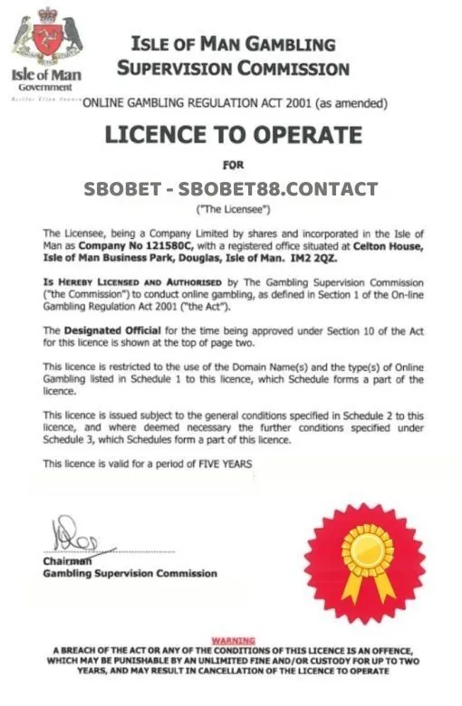Giấy phép cá cược Isle of Man